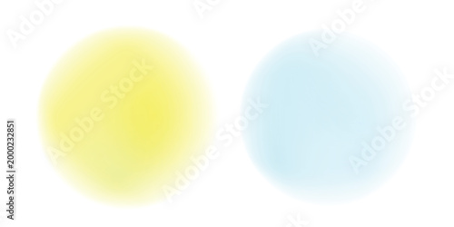 Canvas-taulu Color gradient, gradation circle, vector grain noise texture holographic blur abstract background