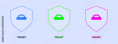 Three handbags with geometric shapes and floral accents