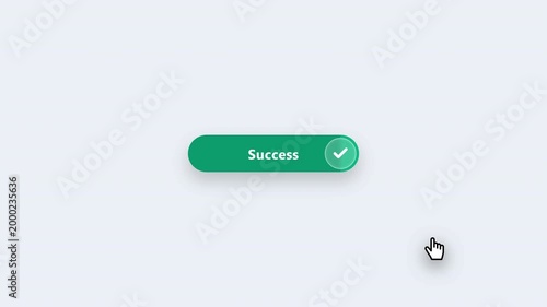 Animated UI swipe to confirm button turning green with success checkmark