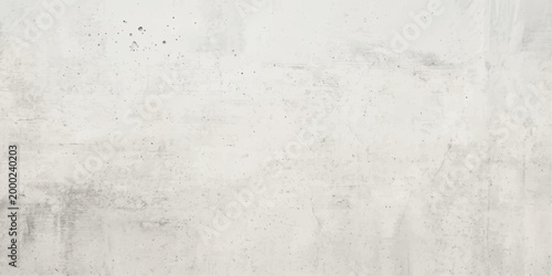 White painted wall with a light gray grunge texture on an old rough cement surface creates a vintage concrete wallpaper design for a blank marble stone backdrop