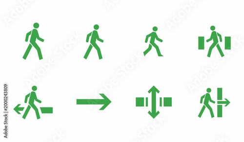 Two minimalist icons of a gas pump, one solid black silhouette and one outline, representing fuel stations and energy.