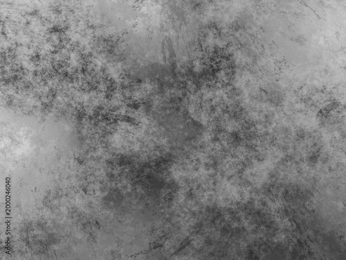 Dark mottled silver metal background with grainy textures and industrial gray tones.