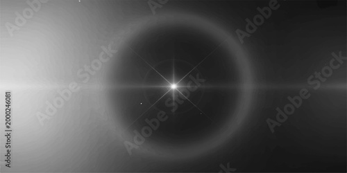 Abstract celestial view of a star with a radiant halo, shimmering and enigmatic, suggesting mystery and wonder of the cosmos.