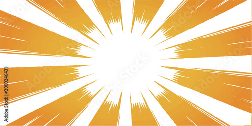 Radiant burst of energy emanating outwards, creating a dynamic display of focused attention. Capturing a sense of excitement and dynamism.