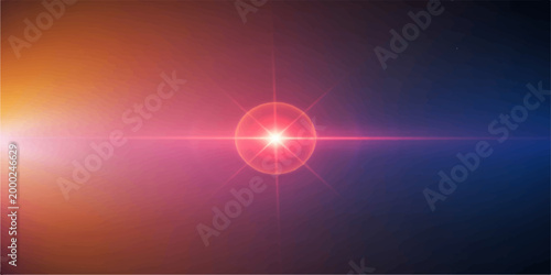 Konstfotografi An abstract representation of light, energy, and cosmic beauty with a central focal point and a radiant glow