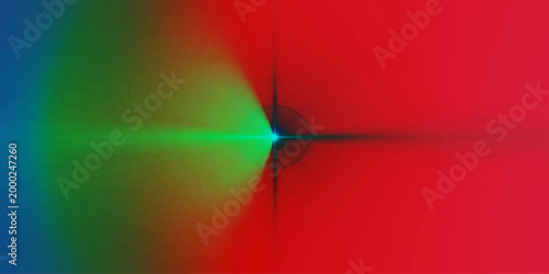 Abstract art composition with vivid color gradients, creating an aura of dynamic interplay and visual intrigue. 
