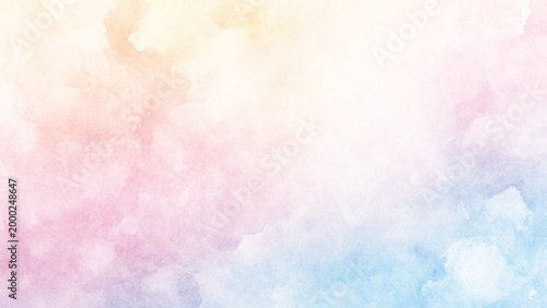 Abstract watercolor swirls of purple and pink hues
