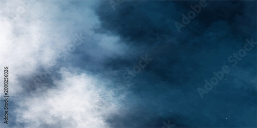 Blue sky with white clouds and calm weather atmosphere