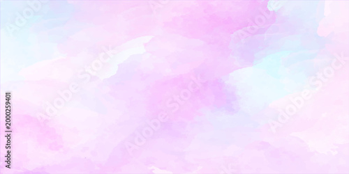 Colorful abstract watercolor background with pastel paint splashes and vintage textured paper design