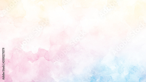 Abstract colorful watercolor background. Possible use Digital art