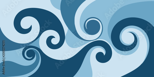 Foto The swirling ocean waves crash against the shore in a mesmerizing display of nature's power and beauty
