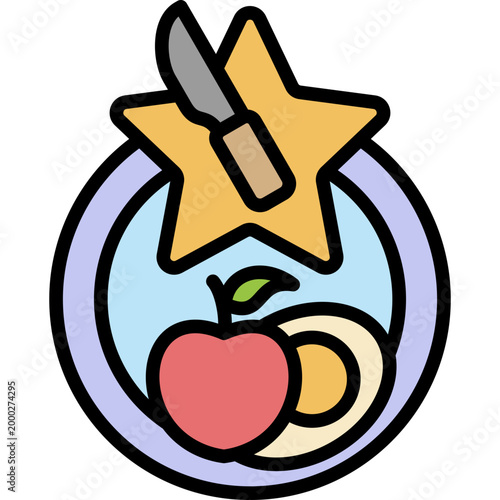 Superfoods lineal color icon