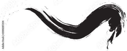 Vector Grunge Brush Strokes Texture, Rough Black Scratch Paint Splatter for Wallpaper, Dirt Banner and Watercolor Style Graphic Design.