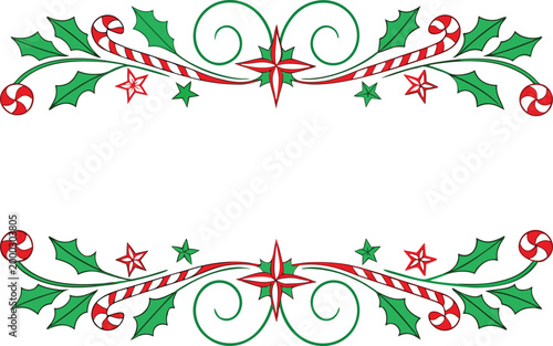 Konstfotografi Christmas Elf Character Repeating Border