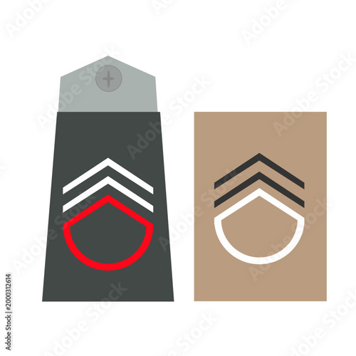 Galon de passant d'épaule de l'armée de terre belge : premier caporal-chef
