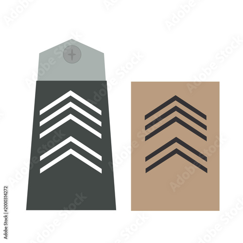 Galon de passant d'épaule de l'armée de terre belge : premier sergent-major