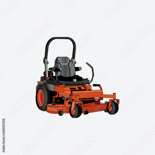 Lawn Mower Vector Illustration
