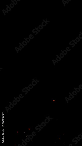 Confetti blast animation on black screen background, colorful glitter particles burst and falling isolated with alpha matte, party celebration overlay for editing projects in HD