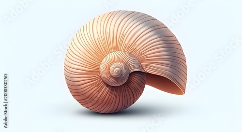 Nautilus Shell Spiral Close-Up