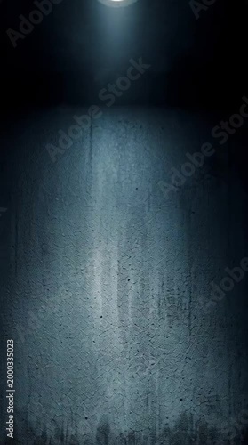 Minimalist Dark Empty Room with Horror Atmosphere