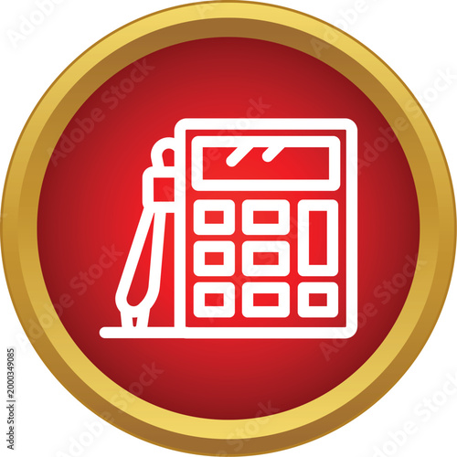 Calculator and pen, representing financial calculations, schoolwork, and math