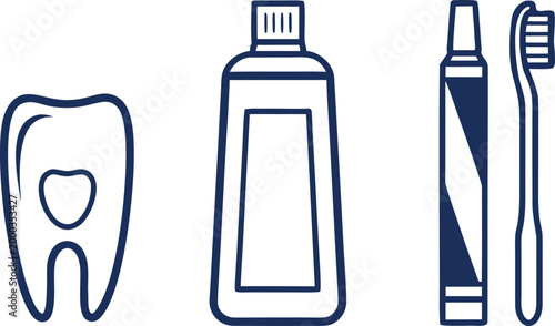 Professional Dental Care Clinic Symbol. Healthy Tooth Protection Hygiene Concept. Medical Dentistry Oral Health Layout. Human Tooth Anatomy Clinical Design. Dental Implant Surgery Treatment Element