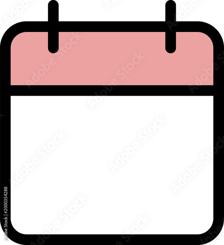 カレンダーのアイコンフレーム。予定管理のコンセプト。