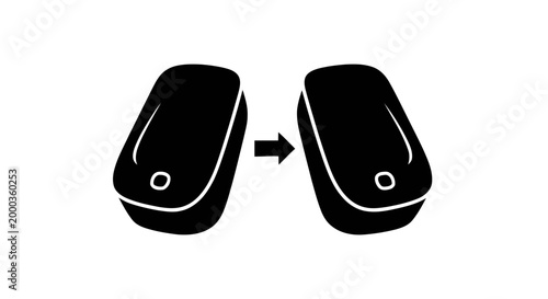 Black car key fob exchange.
