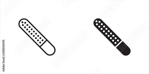 Nail File Outline Icon for Manicure Beauty Care Icon Set Collection for Mobile App and Web Design. Vector Illustration