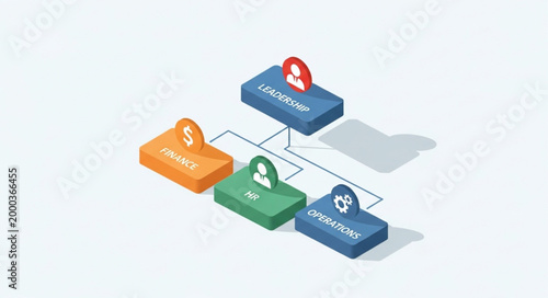Organizational Chart Showing Hierarchy and Team Structure.