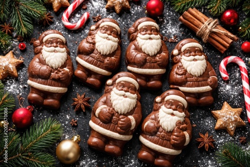 Christmas Santa shaped choc...