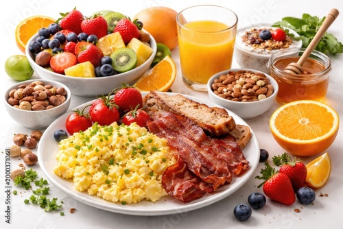 Balanced breakfast assortme...