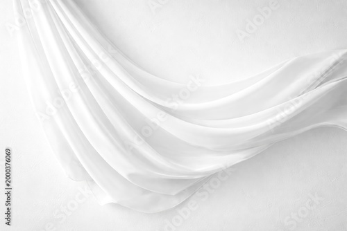Draped cloth flapping softl...