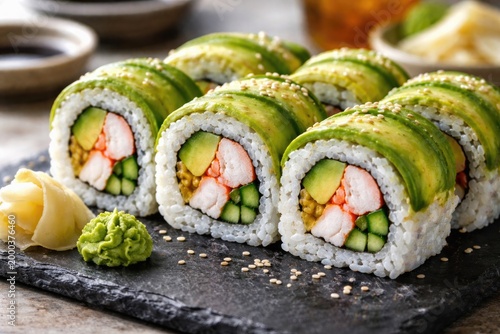 Appetizing avocado and imit...