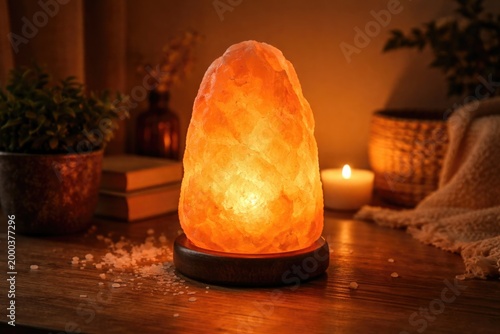 Orange illuminated salt sto...