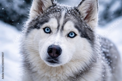 Close up image of a curious...