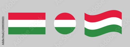 Hungary national flags: rectangle circle waving with national republic official patriotism patriotic sovereignty government horizontal representation identity