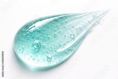 Colored cosmetic gel drople...
