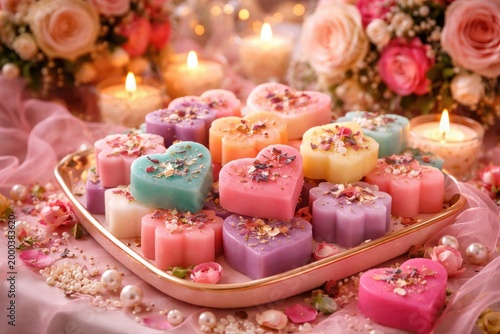Aromatic wax melts in vivid...