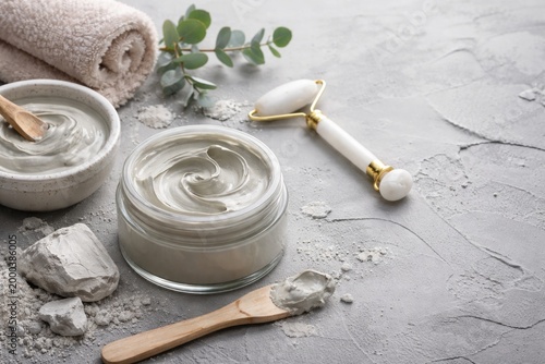 Beauty cosmetic mask concep...