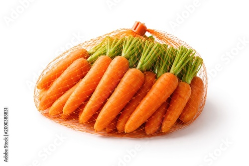 Bright fresh baby carrots i...