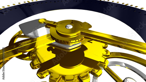 inside clock, clock, dialer clock, mechanasim inside clock, analog clock