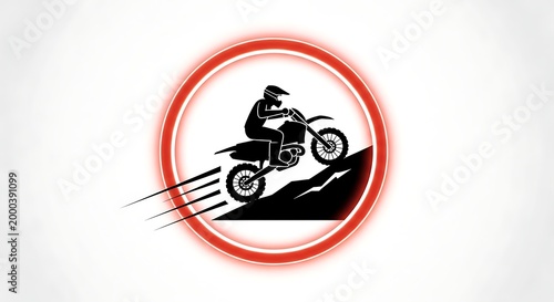 Free Download Motocross Rider Climbing Hill Icon - GFXLoad