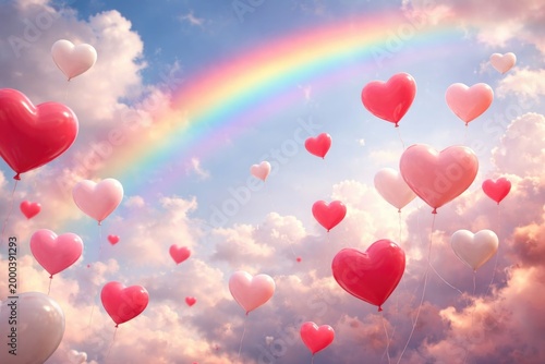 Delicate heart shaped air b...