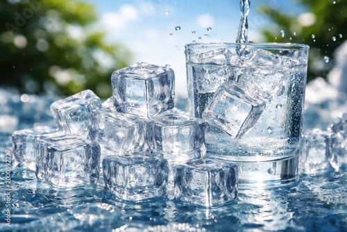Crystal clear ice cubes dec...