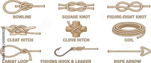 Marine ropes retro capital letters