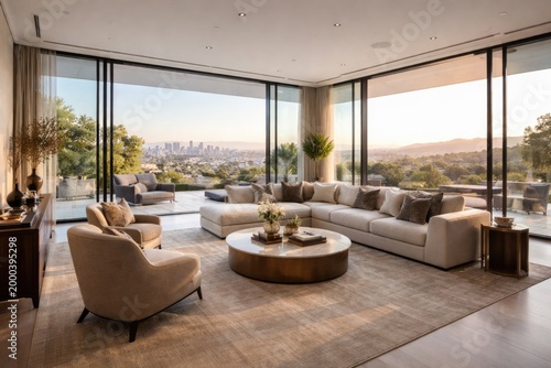 Contemporary living room fe...