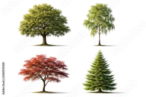 Individual tree images on c...