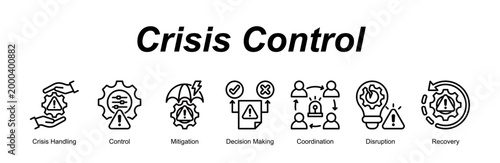 Crisis Control  banner web icon vector illustration concept with an icon of medical with icon of Syringe, Medicine, Syrup, Eye Drops, Medical Prescript.
