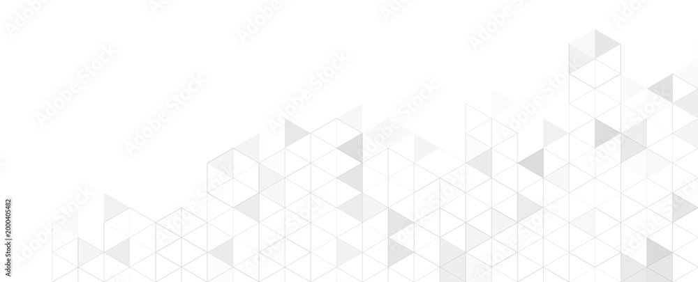 Fototapeta premium Abstract geometric background with isometric. Digital cube isometric on gray background.